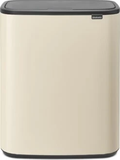 Brabantia Bo Touch Bin Prullenbak - 2 X 30 L - Soft Beige