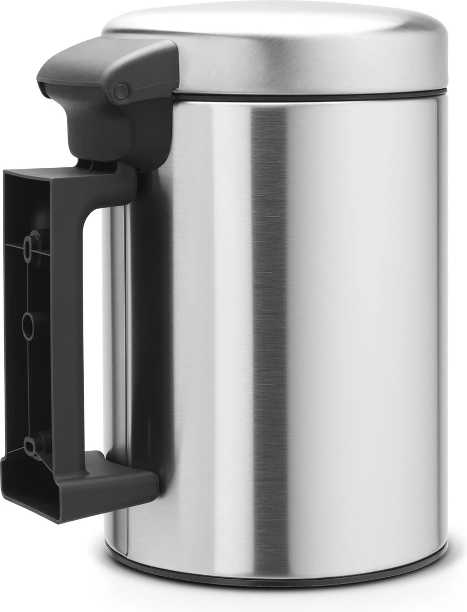 Brabantia NewIcon Wandprullenbak - 3 L - Matt Steel 6 Brabantia NewIcon Wandprullenbak - 3 L - Matt Steel - Afbeelding 4