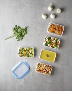 Tefal MasterSeal Fresh Mealprep Set - 5 X 800ml - Blauw -Huishoudelijke Artikelen Winkel 950x1200