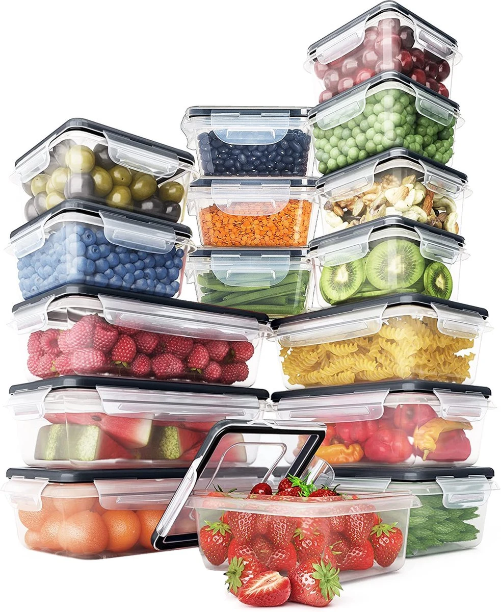 KE&1 Vershoudbakjes - Meal Prep Bakjes - Lunchbox - Diepvriesbakjes - Plastic Bakjes - Keuken - Keukenkast - Bakken 2 KE&1 Vershoudbakjes - Meal Prep Bakjes - Lunchbox - Diepvriesbakjes - Plastic Bakjes - Keuken - Keukenkast - Bakken