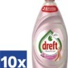 Dreft Clean & Care Afwasmiddel Rose & Satin (Voordeelverpakking) - 10 X 383 Ml -Huishoudelijke Artikelen Winkel 989x1200 1