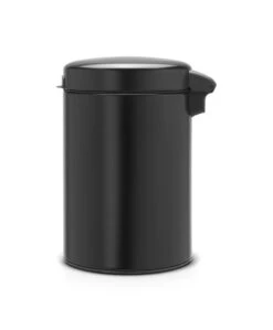 Brabantia NewIcon Wandprullenbak - 3 L - Matt Black -Huishoudelijke Artikelen Winkel 990x1200